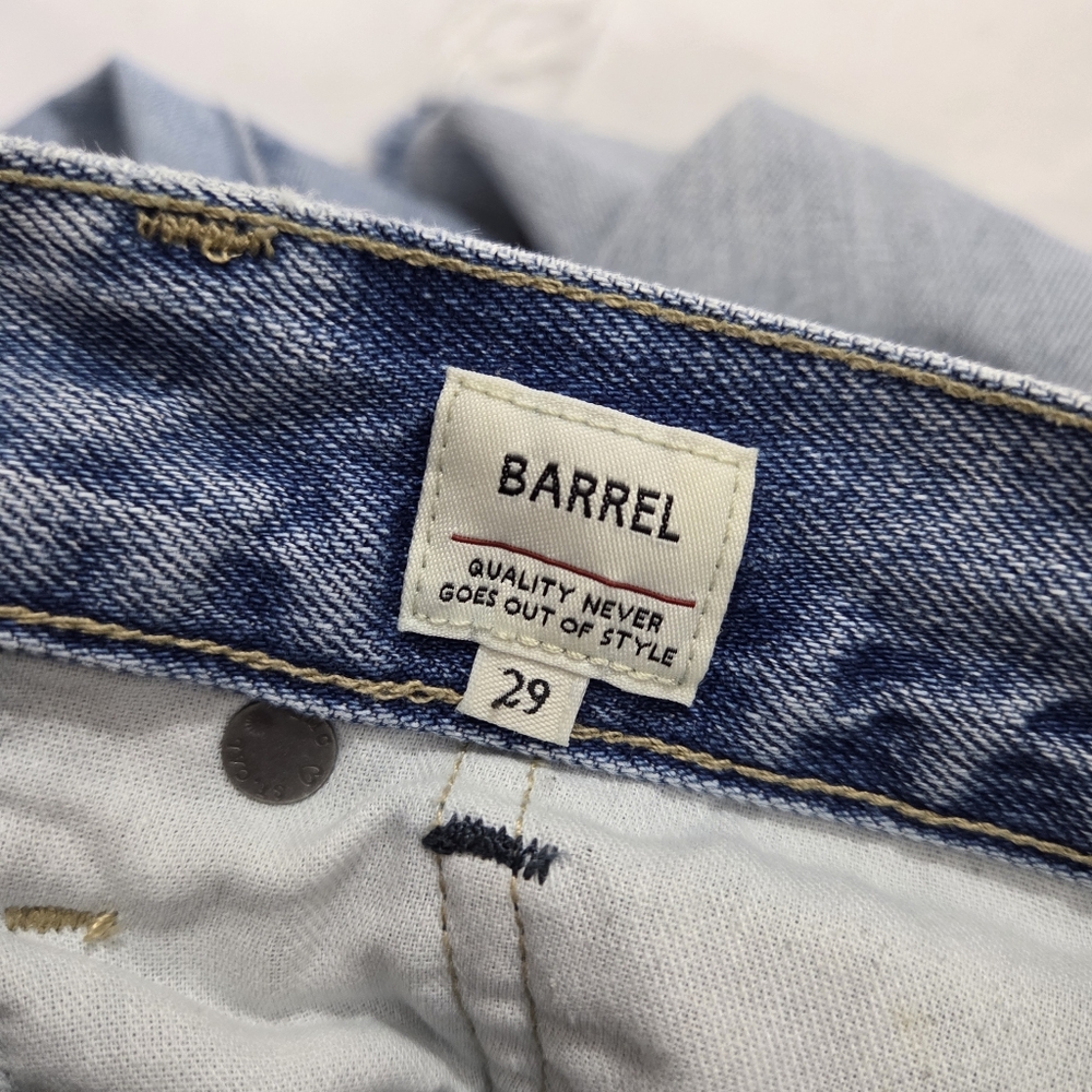 Levi's Made & Crafted Barrel Leg Jeans Size 29 Distressed Japanese Denim - Picture 10 of 13